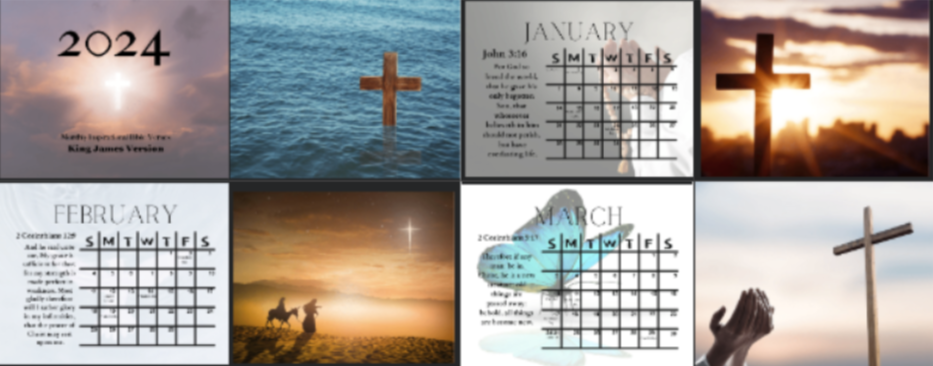 2024 King James Bible Verse Calendar